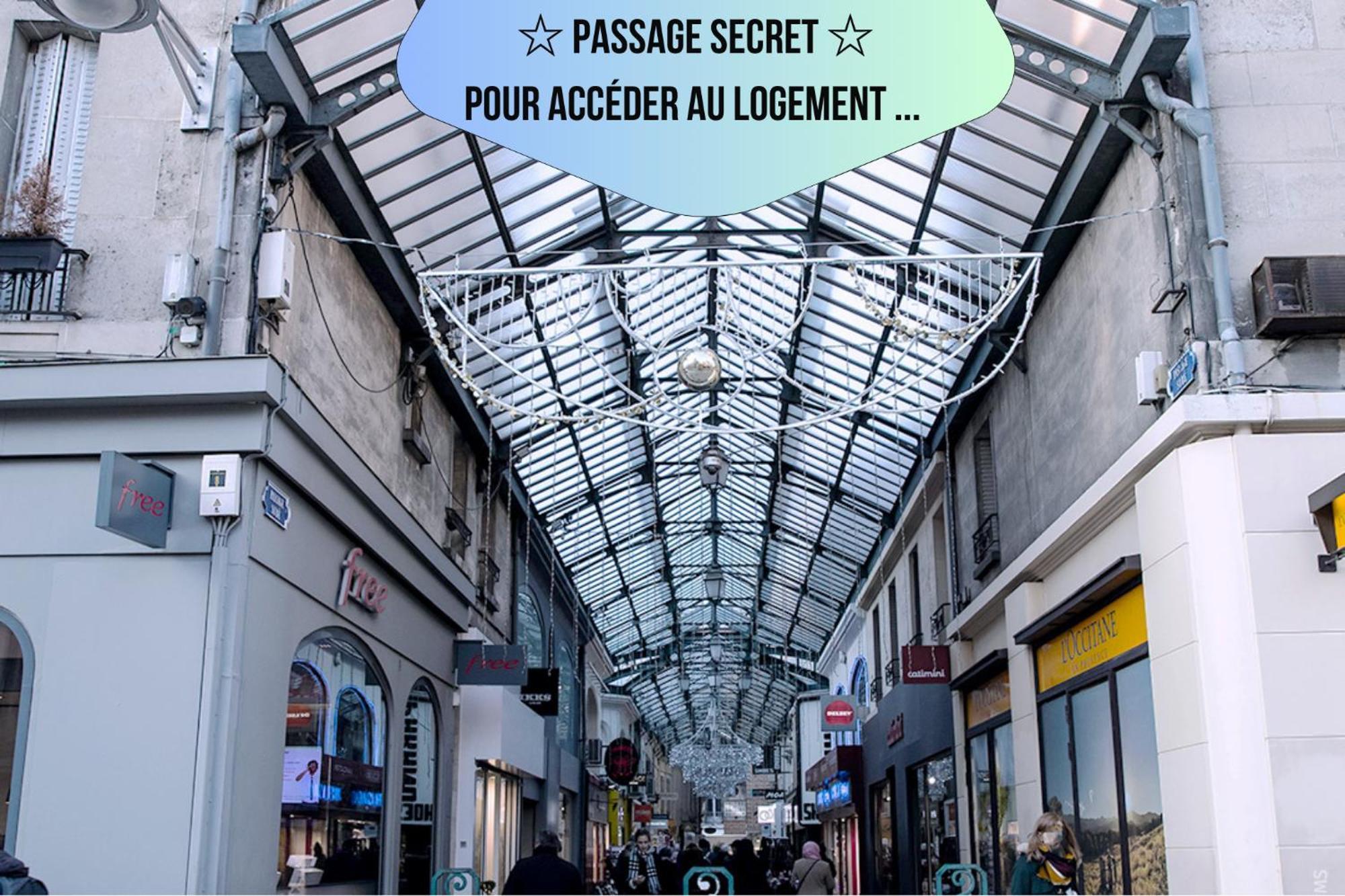 Passage Secret - Ideal Pro, Couples, Familles & Amis - Le Calme En Hypercentre - Wifi Haut Debit - Netflix - Machine A Laver - Gare, Cathedrale, Commerces, Restaurants & Transports En Commun A Moins De 10 Minutes A Pied Реймс Экстерьер фото