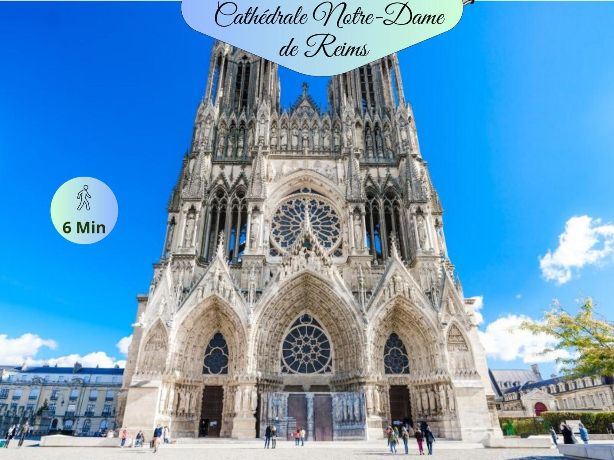 Passage Secret - Ideal Pro, Couples, Familles & Amis - Le Calme En Hypercentre - Wifi Haut Debit - Netflix - Machine A Laver - Gare, Cathedrale, Commerces, Restaurants & Transports En Commun A Moins De 10 Minutes A Pied Реймс Экстерьер фото